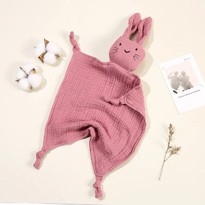 Baby Blankets: Baby Muslin Blanket with Cat Doll for Infant Sleep