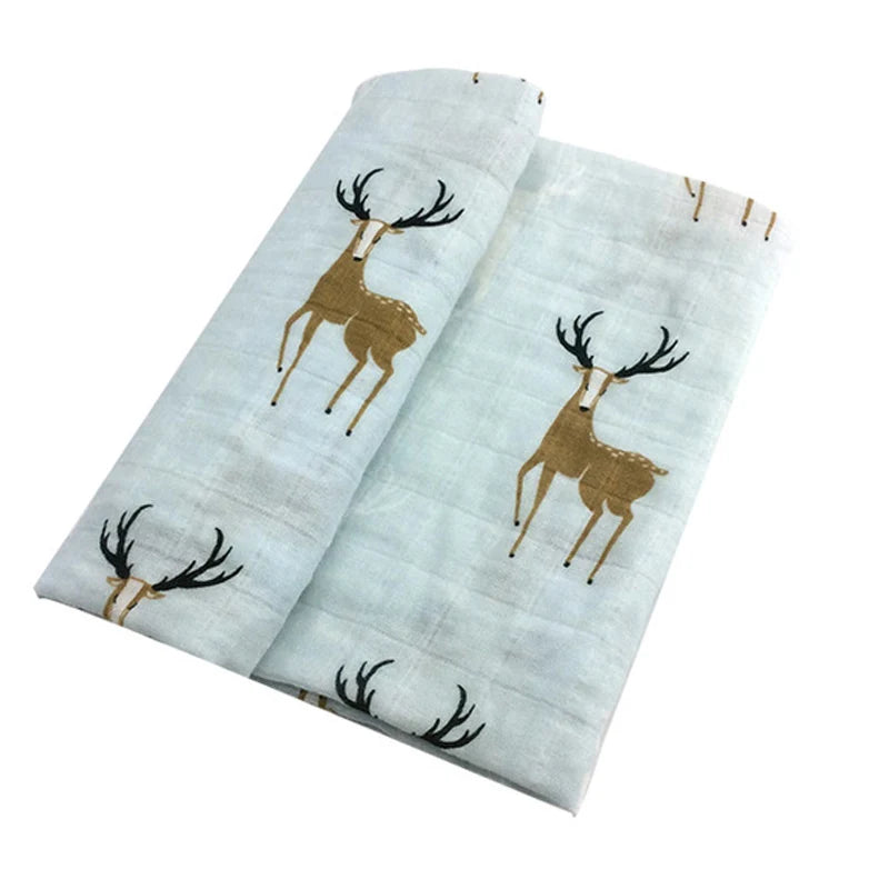 Muslin Cotton Baby Towels - 58x58cm Swaddle & Bath