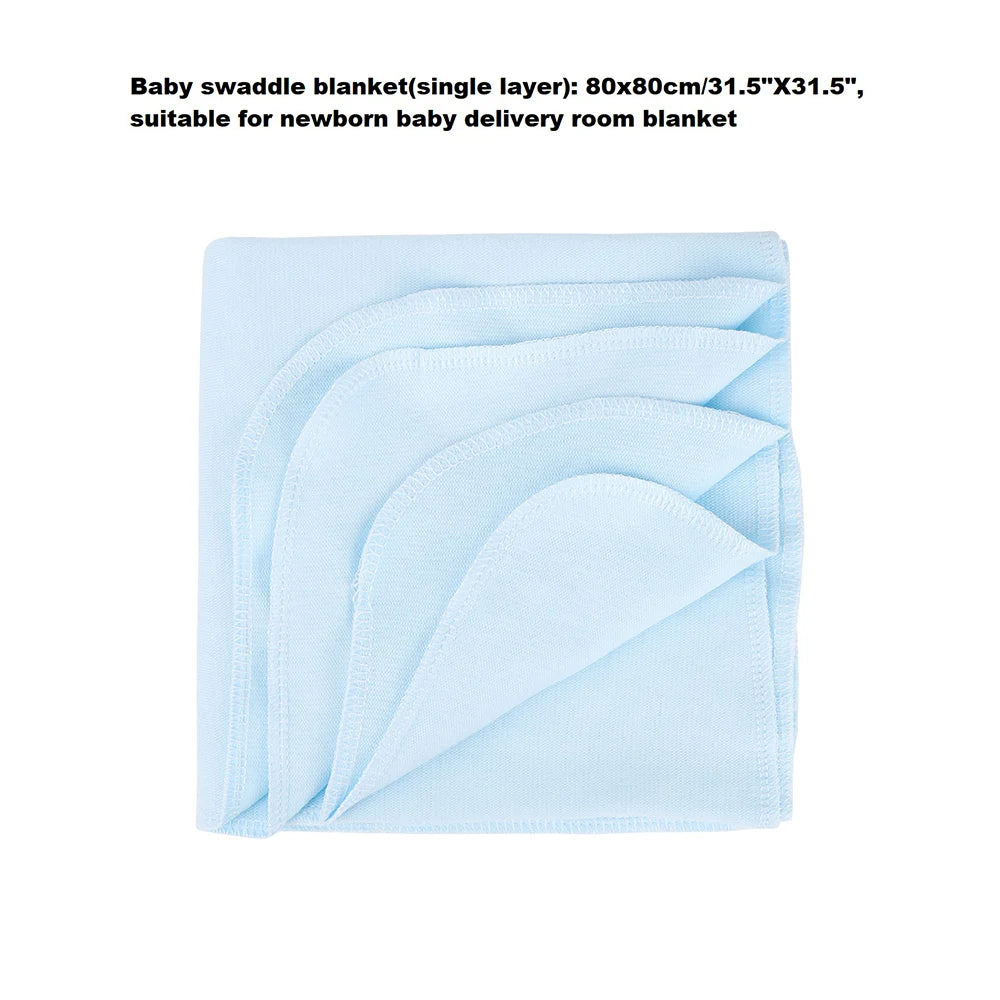 0-6 Months Baby Swaddle Blanket Single-layer Newborn Solid Color Sleep Swaddle Baby Wrap, Newborn Hospital Room Swaddle Blanket