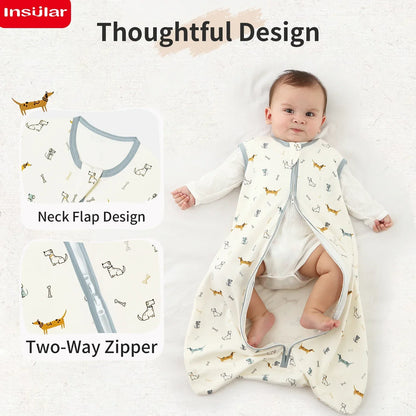 Sleepsack: Baby Sleeping Bag Summer Thin 100% Cotton Sleepsack