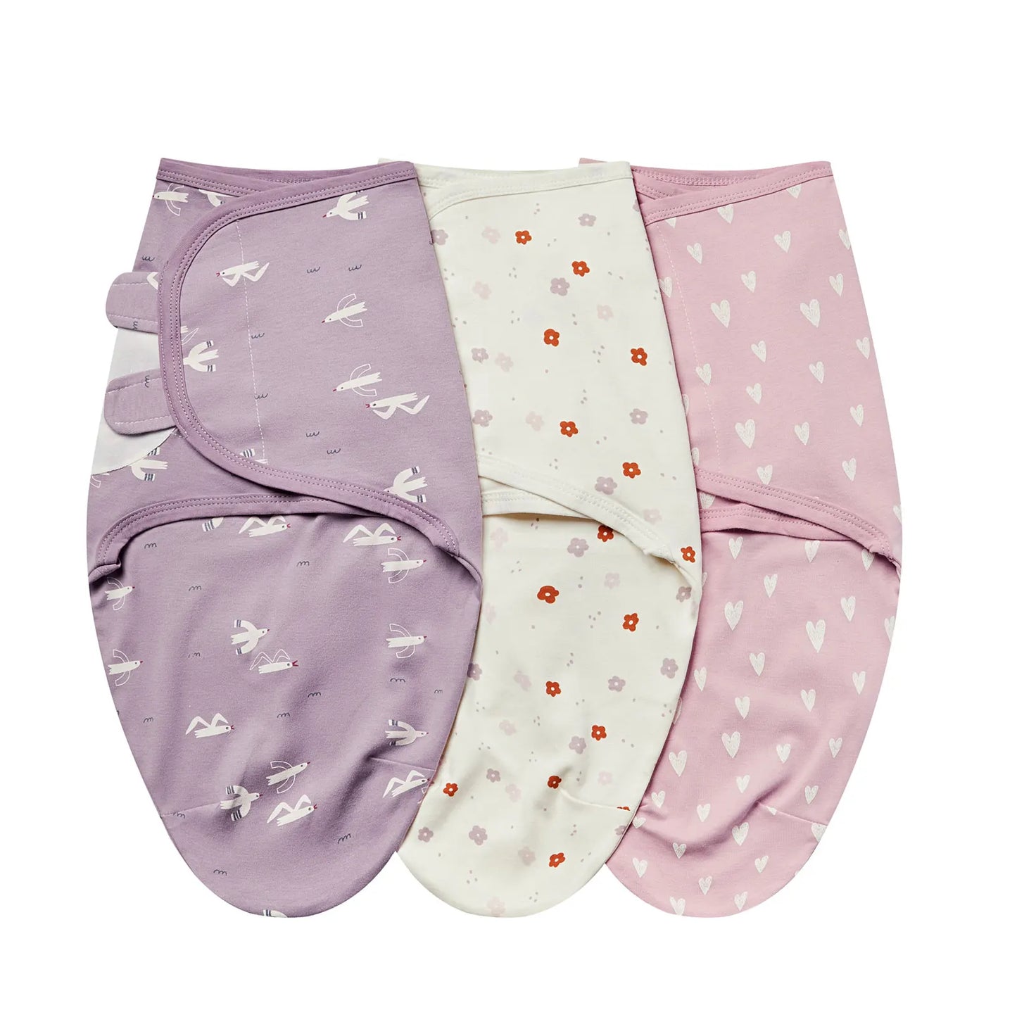 INSULAR Baby Wrap Sleeping Bags 100% Cotton Swaddle 3-Pack