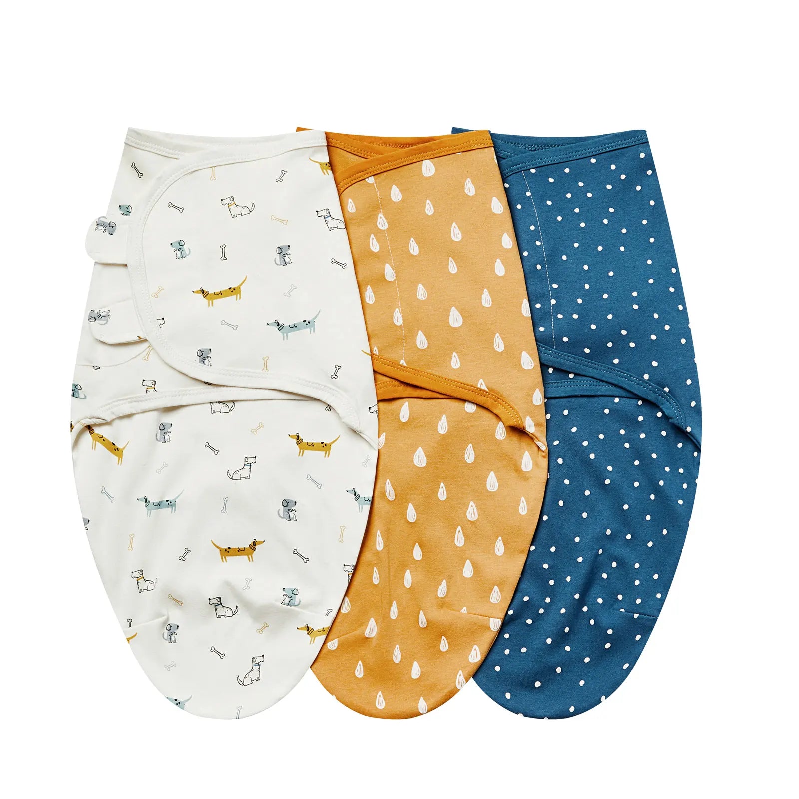 INSULAR Baby Wrap Sleeping Bags 100% Cotton Swaddle 3-Pack