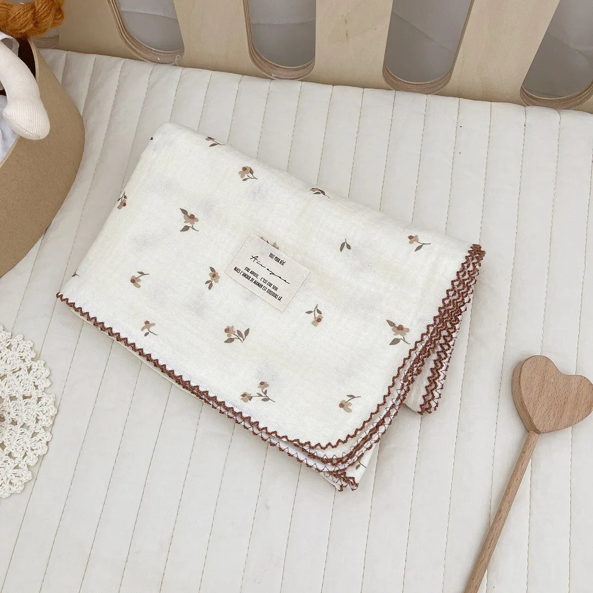 Baby Bath Towel Kids Swaddle Wrap Bedding Pure Cotton Bubble Muslin Blanket 2 Layers Infant Gauze Receiving Blanket