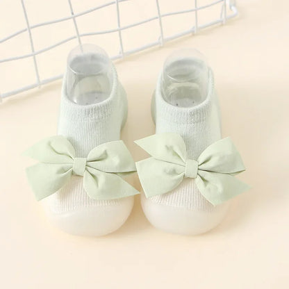 Baby Socks Shoes: Soft Rubber Sole First Walkers