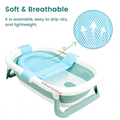 Baby Bathtub Seat: Bath Support Mesh Pad - Non-Slip Newborn Tub Seat