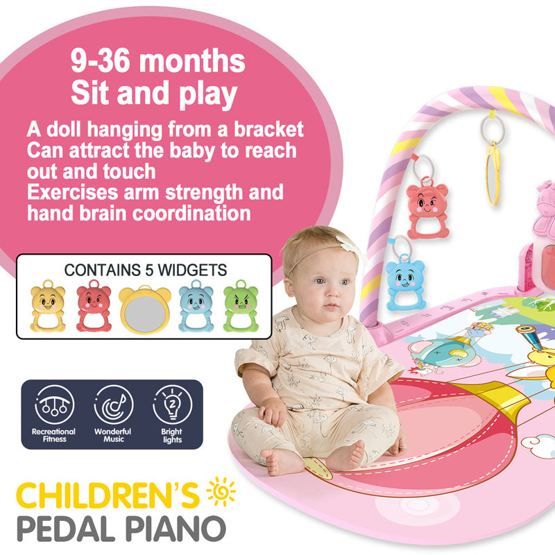 Infant Gym Piano Play Mat: Music & Fitness for 0-36 Months