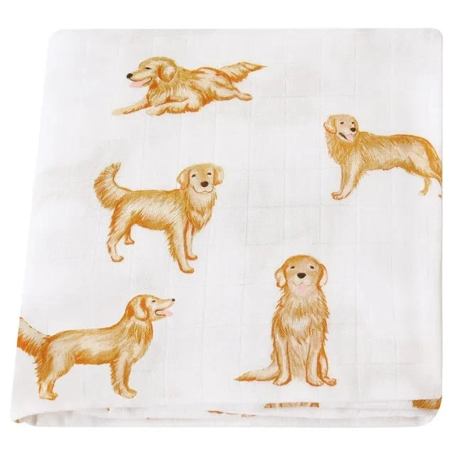 Muslin Cotton Baby Towels - 58x58cm Swaddle & Bath