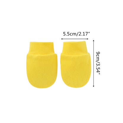 Baby Anti-Scratch Mittens - Soft Cotton No Scratch Hand Socks