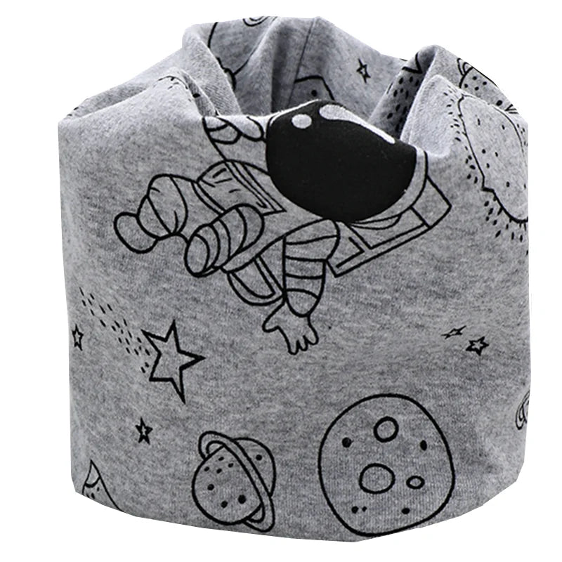 Kids Cartoon Cotton Scarf - Warm Winter Neckwear