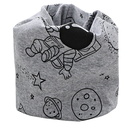 Kids Cartoon Cotton Scarf - Warm Winter Neckwear
