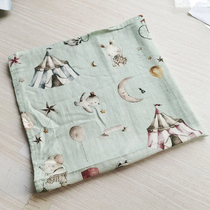 Baby Blankets: Soft Muslin Swaddle Wrap 58x58cm