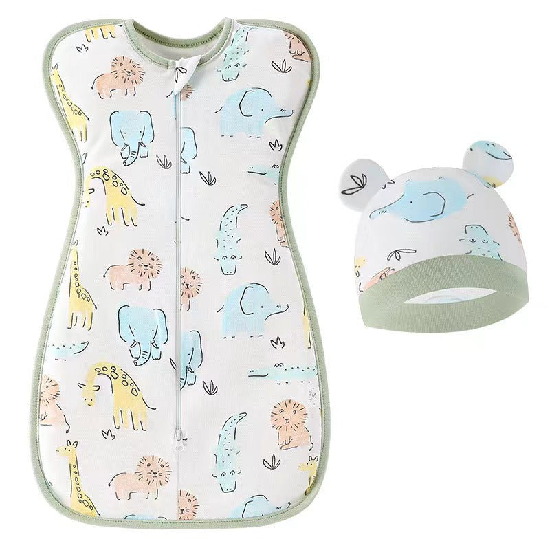 Newborn Swaddle Tie - Anti-Startle Summer Cotton Bag