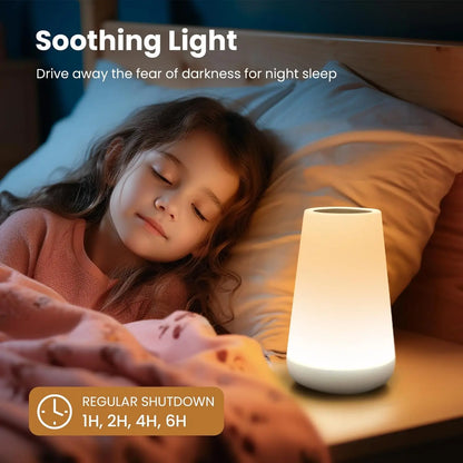 RGB LED Night Light - 13 Colors, Dimmable, Touch Control