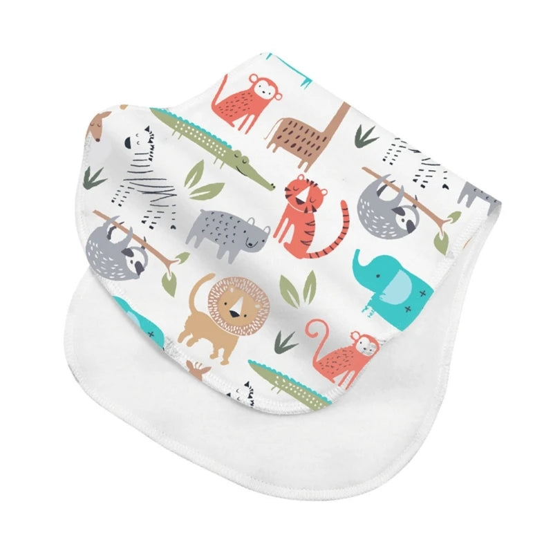 Baby Burp Cloths Cotton - Ultra-Soft Newborn Bibs Set