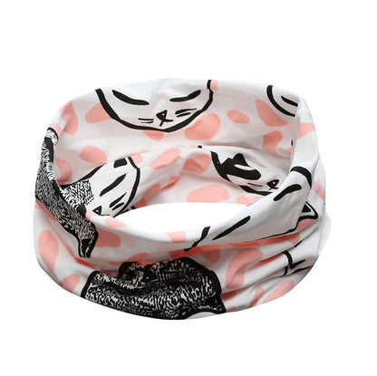 Kids Cartoon Cotton Scarf - Warm Winter Neckwear