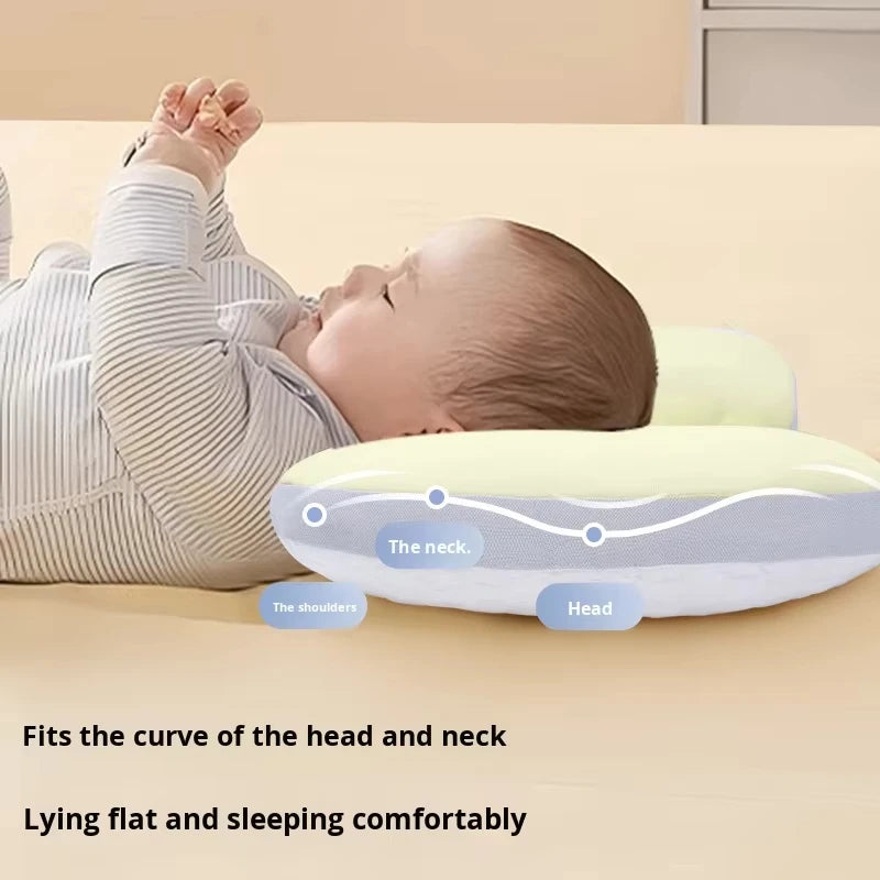 Cooling Baby & Toddler Space Pillow for Baby 6Month 1-12 Year Olds Breathable Ice Silk Summer Use Multifunctional Nursing Pillow