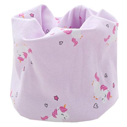 Kids Cartoon Cotton Scarf - Warm Winter Neckwear