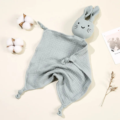 Baby Blankets: Baby Muslin Blanket with Cat Doll for Infant Sleep