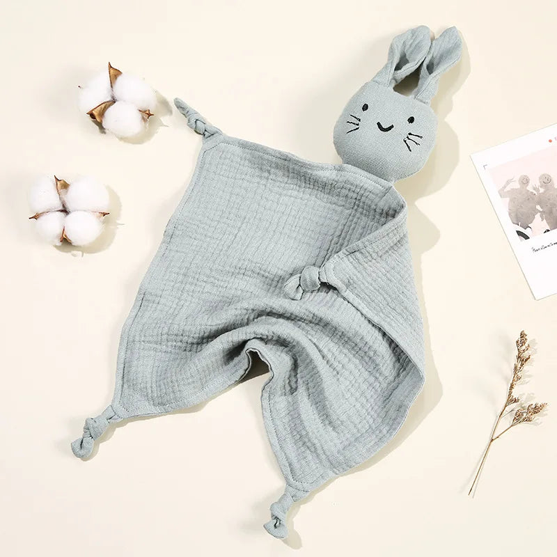 Baby Blankets: Baby Muslin Blanket with Cat Doll for Infant Sleep