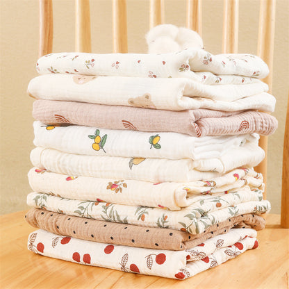 Swaddle Blanket - Cotton Floral Muslin Baby Wrap