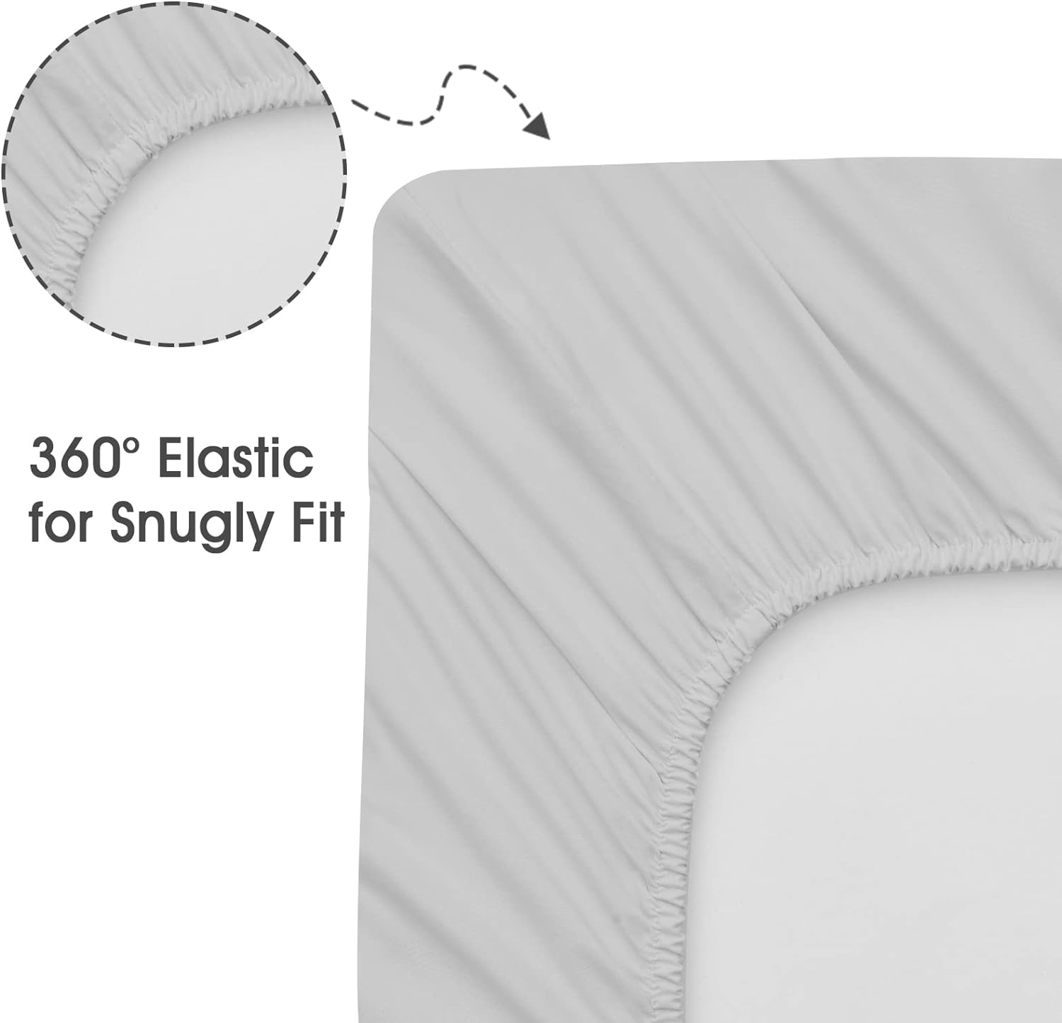 Bassinet Sheets 3 Pack - Soft, Silky, Breathable for Girls