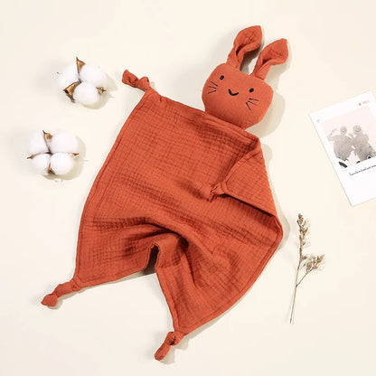 Baby Blankets: Baby Muslin Blanket with Cat Doll for Infant Sleep