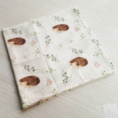 Baby Blankets: Soft Muslin Swaddle Wrap 58x58cm