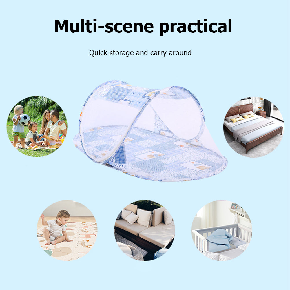 Portable Baby Crib Mosquito Net Tent - Foldable & Anti-Bug