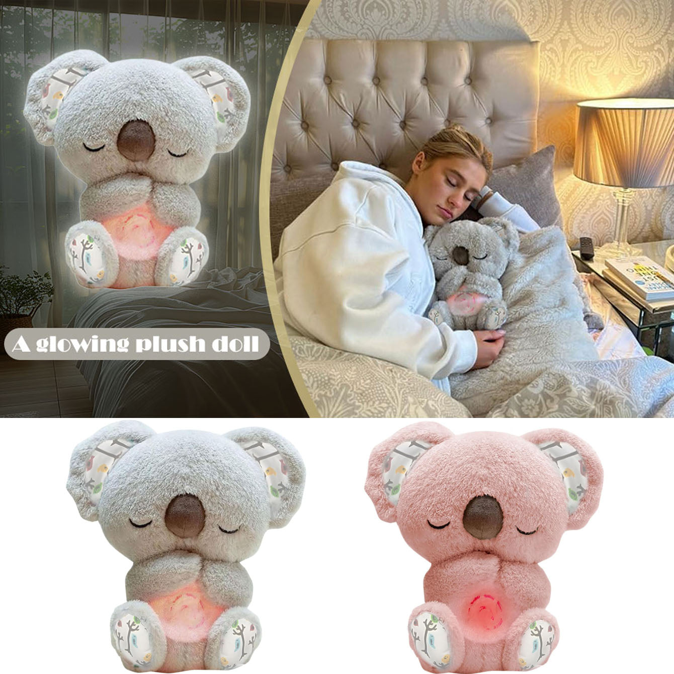 Plush Toy - Breathing Koala Heartbeat Soothing Stuffed Animal