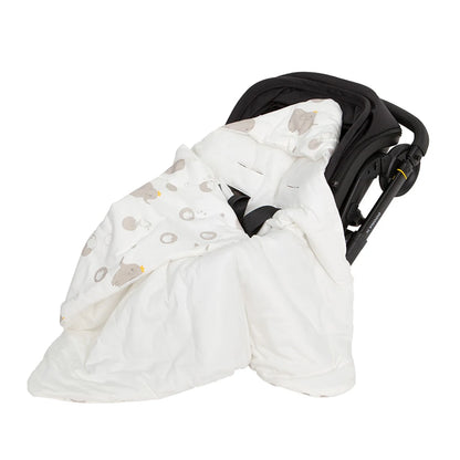 Baby Wrap Blanket For The Newborn With Windproof Hooded In A Infant Car Seat Autumn Warm Envelope For Discharge 0-6 Months