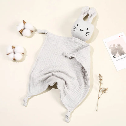 Baby Blankets: Baby Muslin Blanket with Cat Doll for Infant Sleep