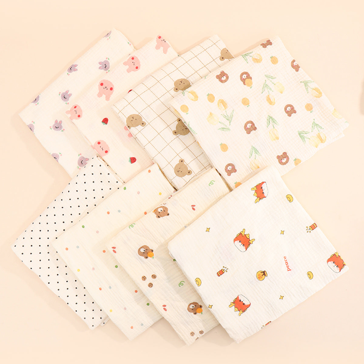 Baby Cotton Swaddle Blanket Muslin Bath Towel