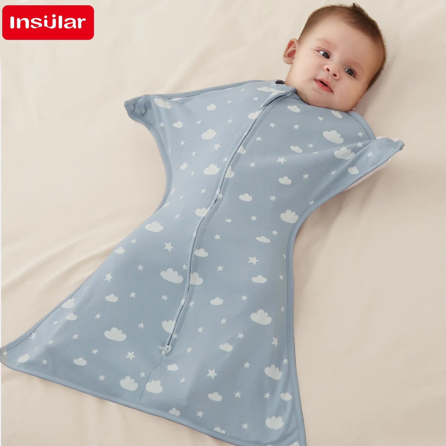 Newborn Swaddle: Baby Sleeping Bags 100% Cotton Swaddle 0-12M Summer Thin