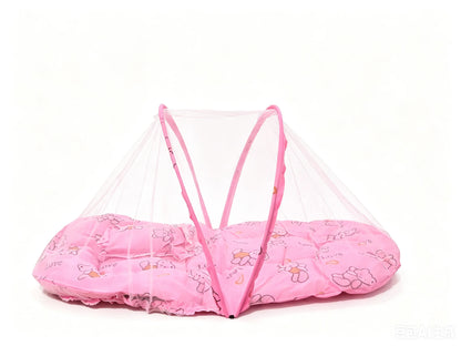 Foldable Baby Bed Mosquito Net Portable Baby Crib Netting Polyester with Pillow and Cotton Padding - Easy Installation Netting