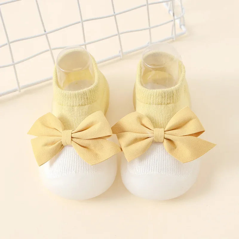 Baby Socks Shoes: Soft Rubber Sole First Walkers