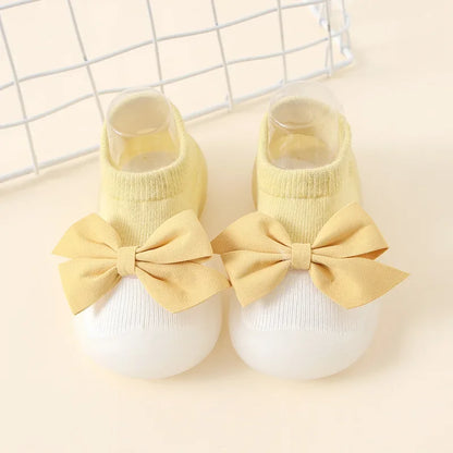 Baby Socks Shoes: Soft Rubber Sole First Walkers