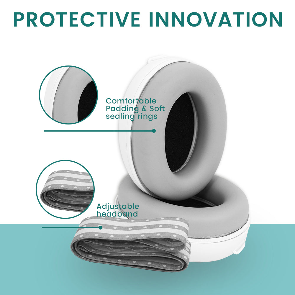 Infant Ear Muffs with Elastic Headband - Noise Reduction