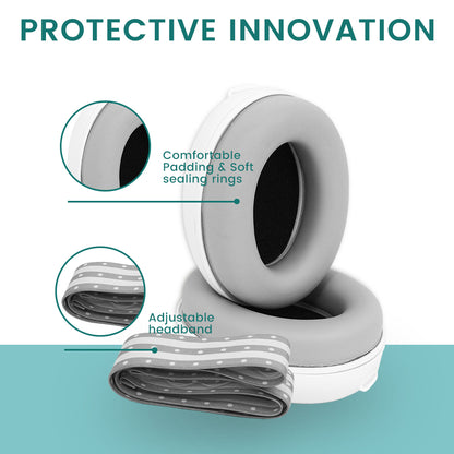 Infant Ear Muffs with Elastic Headband - Noise Reduction