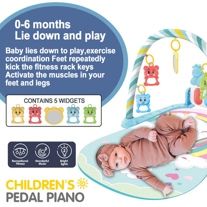 Infant Gym Piano Play Mat: Music & Fitness for 0-36 Months