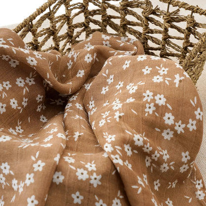 Newborn Swaddle: Bamboo Cotton Baby Blanket 120x120cm Muslin Wrap