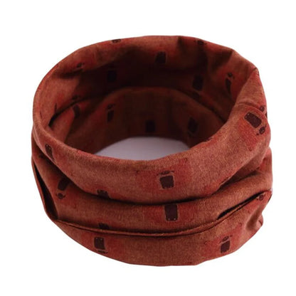 Kids Cartoon Cotton Scarf - Warm Winter Neckwear