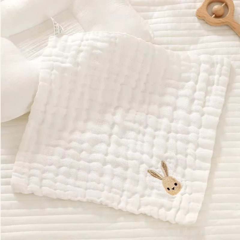 Burp Cloth: Baby Towels Soft Cotton 6-Layer Washcloths & Burp Cloths