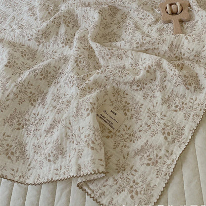 Baby Bath Towel Kids Swaddle Wrap Bedding Pure Cotton Bubble Muslin Blanket 2 Layers Infant Gauze Receiving Blanket