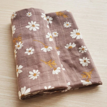 Baby Blankets: Soft Muslin Swaddle Wrap 58x58cm