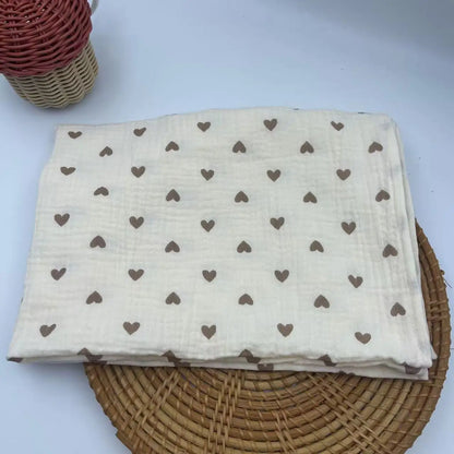 Swaddle Blanket - Cotton Floral Muslin Baby Wrap