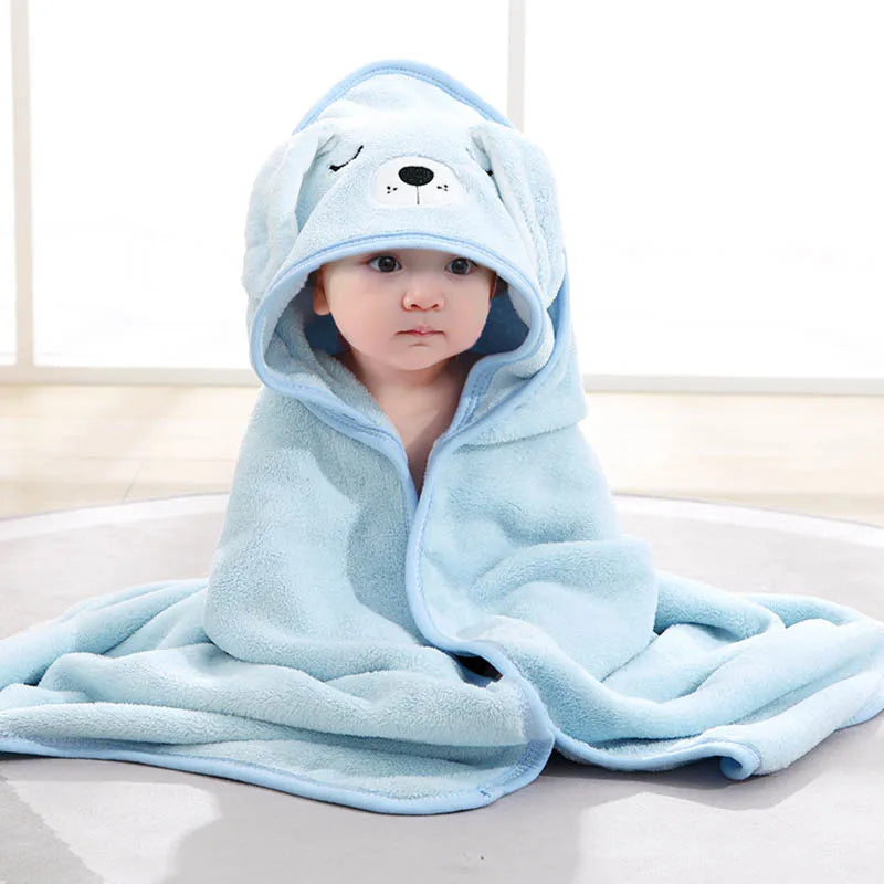 Baby Blankets: Animal Swaddle Blanket - Hooded Baby Wrap in 4 Cute Designs
