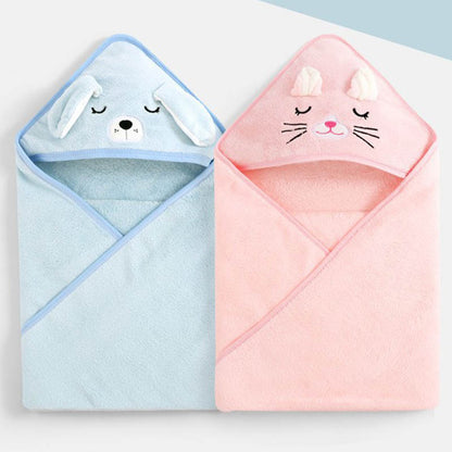 Baby Blankets: Animal Swaddle Blanket - Hooded Baby Wrap in 4 Cute Designs