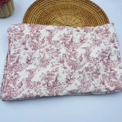 Swaddle Blanket - Cotton Floral Muslin Baby Wrap