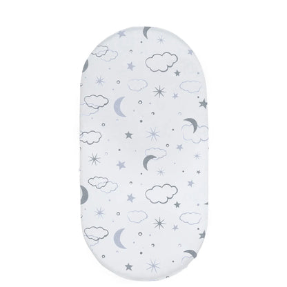 Bassinet Sheets Fitted For Baby - Universal Fit for Cradle & Basket