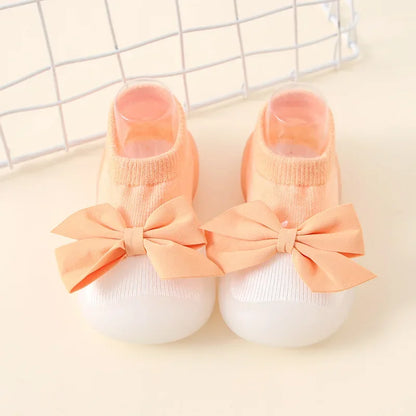 Baby Socks Shoes: Soft Rubber Sole First Walkers